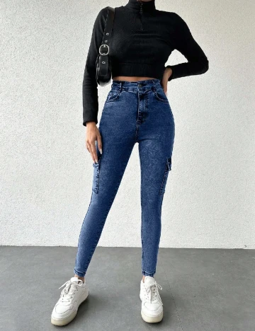 Blugi SHEIN, albastru