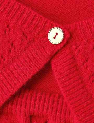 Set Cardigan si Top SHEIN, rosu