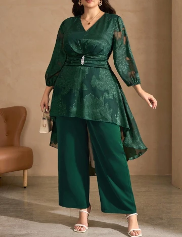 Compleu SHEIN CURVE, verde