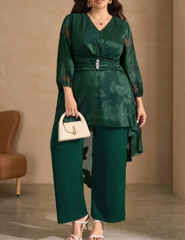 Compleu SHEIN CURVE, verde