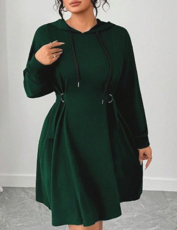 Rochie scurta SHEIN CURVE, verde