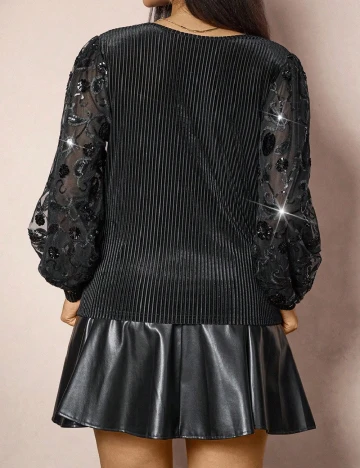 Bluza SHEIN CURVE, negru