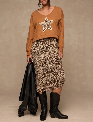 Compleu SHEIN CURVE, animal print