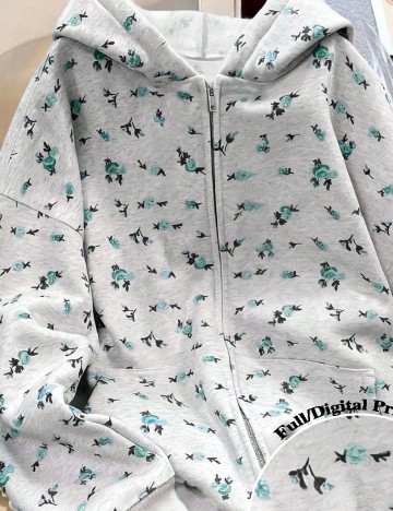 Hanorac SHEIN, gri deschis