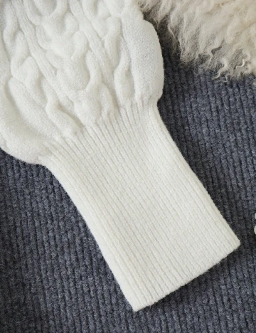 Rochie medie SHEIN, alb