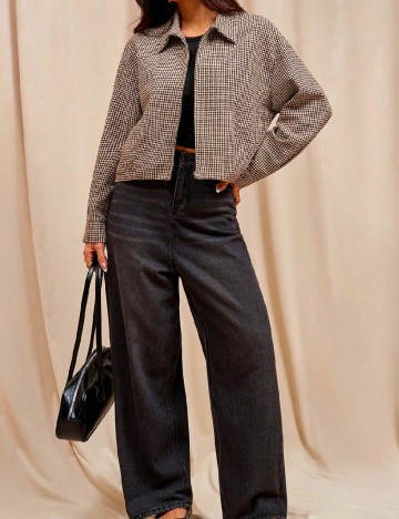 
						Jacheta SHEIN, crem/maro