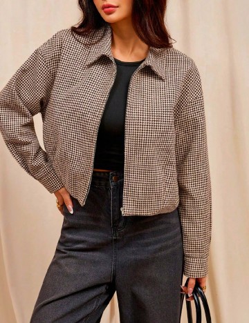 Jacheta SHEIN, crem/maro