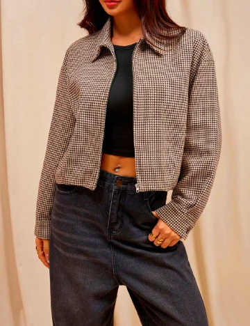 Jacheta SHEIN, crem/maro