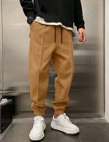 Pantaloni SHEIN, maro