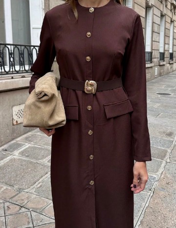 Rochie medie SHEIN, maro