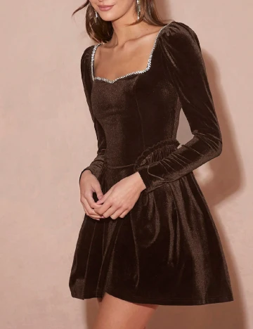 Rochie scurta SHEIN, maro