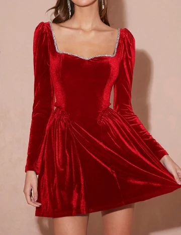 Rochie scurta SHEIN, rosu