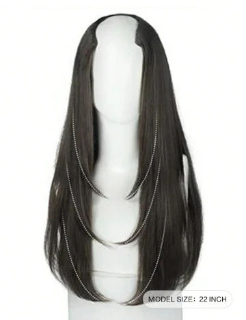 Extensie de par SHEIN, maro inchis