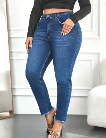 Blugi SHEIN CURVE, albastru