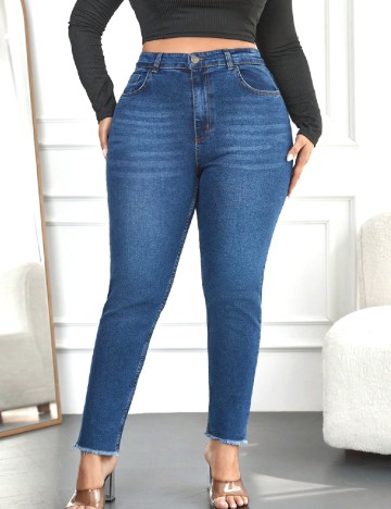 Blugi SHEIN CURVE, albastru