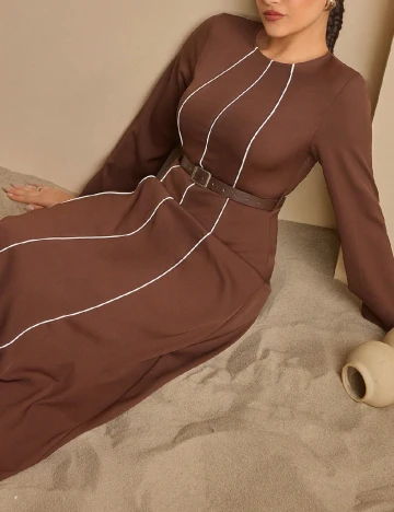 Rochie lunga SHEIN, maro