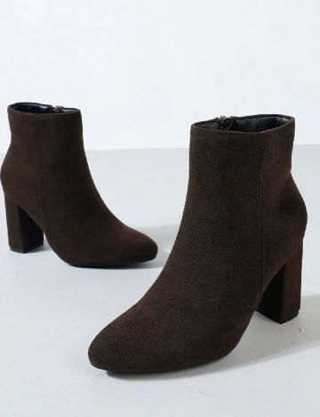 Botine SHEIN, maro