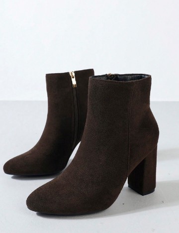 Botine SHEIN, maro