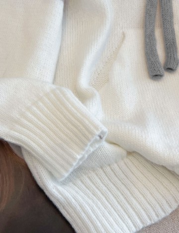 Hanorac SHEIN, gri/alb