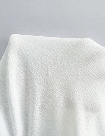 Salopeta SHEIN CURVE, alb