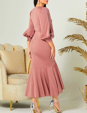 Rochie lunga SHEIN, roz pudra