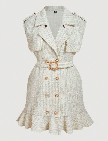 Rochie scurta SHEIN CURVE, bej