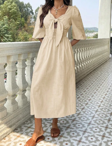 Rochie medie SHEIN, crem