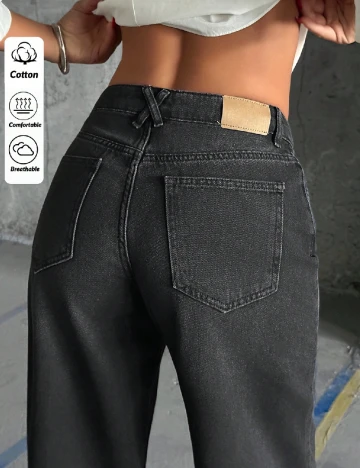 Blugi SHEIN, gri inchis