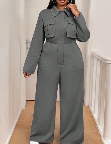 Salopeta SHEIN CURVE, gri