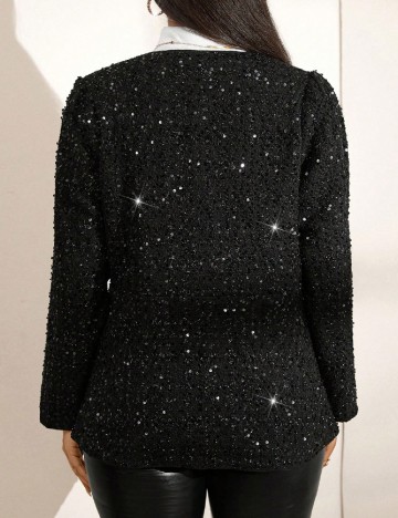 Jacheta SHEIN CURVE, negru