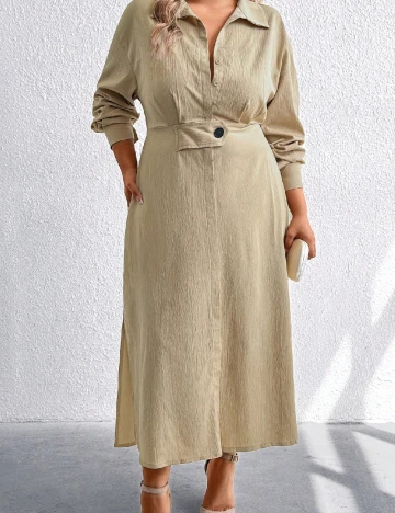 Rochie lunga SHEIN CURVE, crem