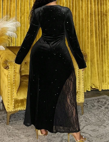 Rochie lunga SHEIN CURVE, negru