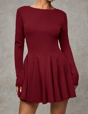 Rochie scurta SHEIN, visiniu