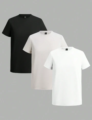 Set Tricouri 3 bucati SHEIN, mix culori