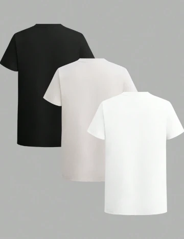 Set Tricouri 3 bucati SHEIN, mix culori