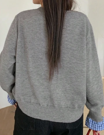 Bluza Dazy Plus Size, gri