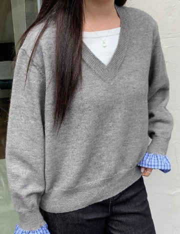 Bluza Dazy Plus Size, gri