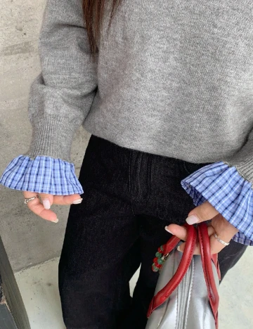 Bluza Dazy Plus Size, gri