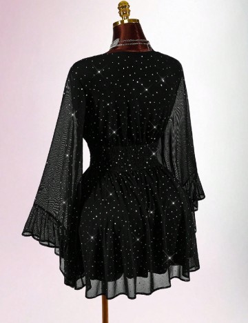 Rochie scurta SHEIN CURVE, negru