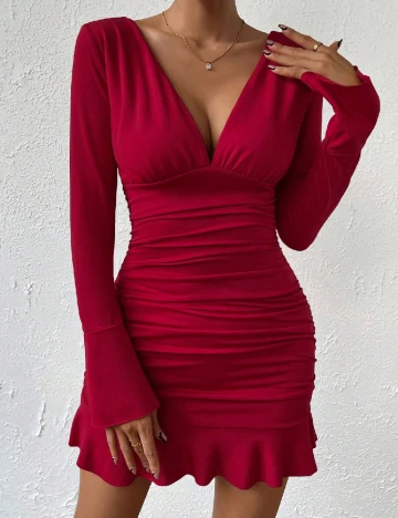 Rochie scurta SHEIN, rosu