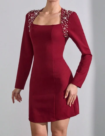 Rochie scurta SHEIN, visiniu