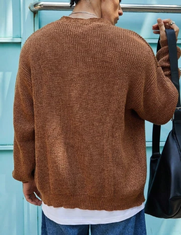 Cardigan SHEIN, maro