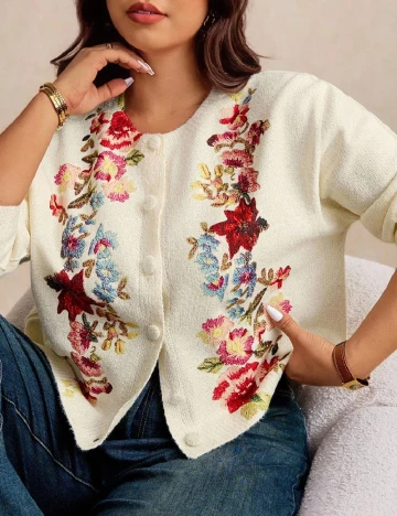 Bluza SHEIN CURVE, galben deschis