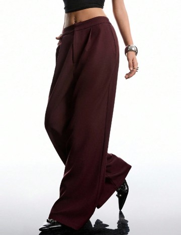 Pantaloni SHEIN, pruna