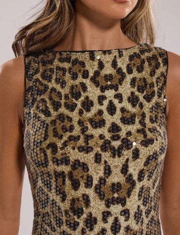 Rochie scurta SHEIN, animal print