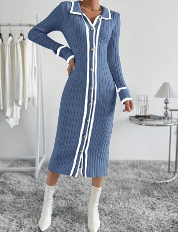 Rochie medie SHEIN, albastru