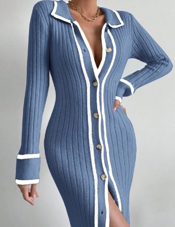 Rochie medie SHEIN, albastru