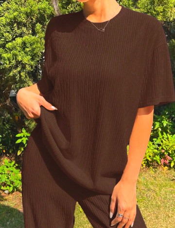 Compleu SHEIN CURVE, maro