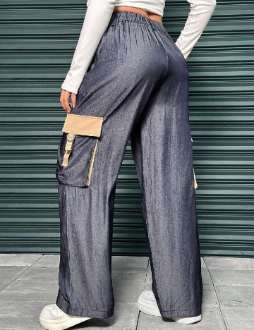 Pantaloni SHEIN, albastru