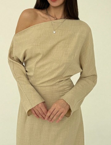 Rochie lunga SHEIN, bej